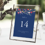 Tarjeta De Mesa Boda de Flor silvestre Boho Multicolor<br><div class="desc">Este número de la mesa de boda de flores silvestres es muy colorido para un boda rústico. El diseño se compone de una variedad multicolor de flores rosadas, rubíes, violetas, violetas, amarillas, blancas, violetas, rojas y borgoñas. Este es un número de tabla de doble cara. Agregue cada número de tabla...</div>