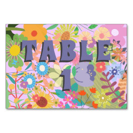 Tarjeta De Mesa Boda de flores