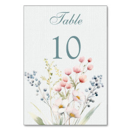 Tarjeta De Mesa Boda de flores romanas pastel