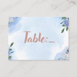 Tarjeta De Mesa Boda de flores silvestres