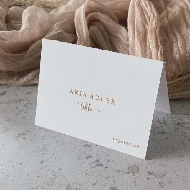 Tarjeta De Mesa Boda de guiones de oro ruso opción de menú Colocar (Subido por el creador)