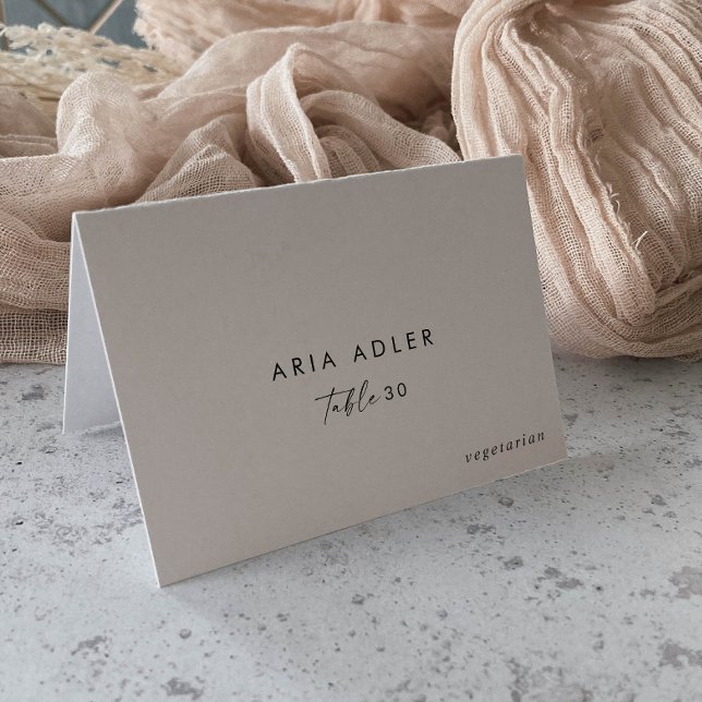 Tarjeta De Mesa Boda de guiones modernos Menú Opciones Colocar tar (Subido por el creador)