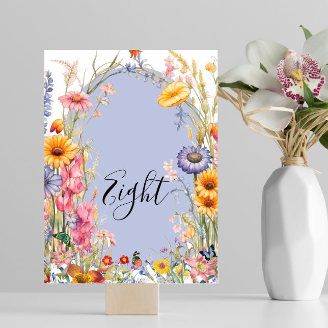 Tarjeta De Mesa Boda de guirnaldas florales de moda de Flor Silves (Subido por el creador)