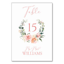 Boda de guirnaldas florales rosadas y polvorientas