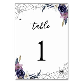 Tarjeta De Mesa Boda de Halloween
