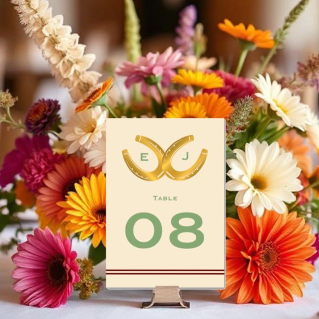 Tarjeta De Mesa Boda de herradura occidental (Subido por el creador)