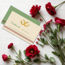 Tarjeta De Mesa Boda de herradura occidental