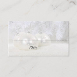 Tarjeta De Mesa Boda de Invierno de los Navidades Blancos | Llanur