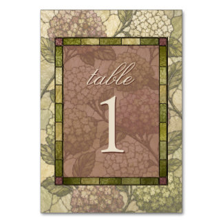 Tarjeta De Mesa Boda de Jardín de Vidrio Emplomado