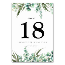 Boda de la acuarela de Eucalyptus
