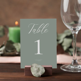 Tarjeta De Mesa Boda de la Casa Verde de color de agua italiano