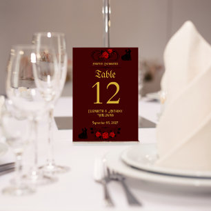 Tarjeta De Mesa Boda de la Unión encantada