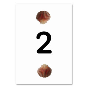 Tarjeta De Mesa Boda de las gafas marinas de la playa