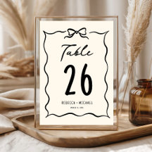 Boda de lazo dibujado a mano negro y crema