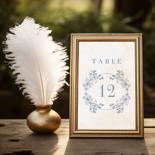 Tarjeta De Mesa Boda de monograma de venado formal
