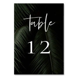 Tarjeta De Mesa Boda de Moody Tropics