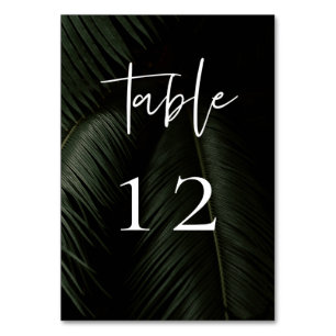 Tarjeta De Mesa Boda de Moody Tropics