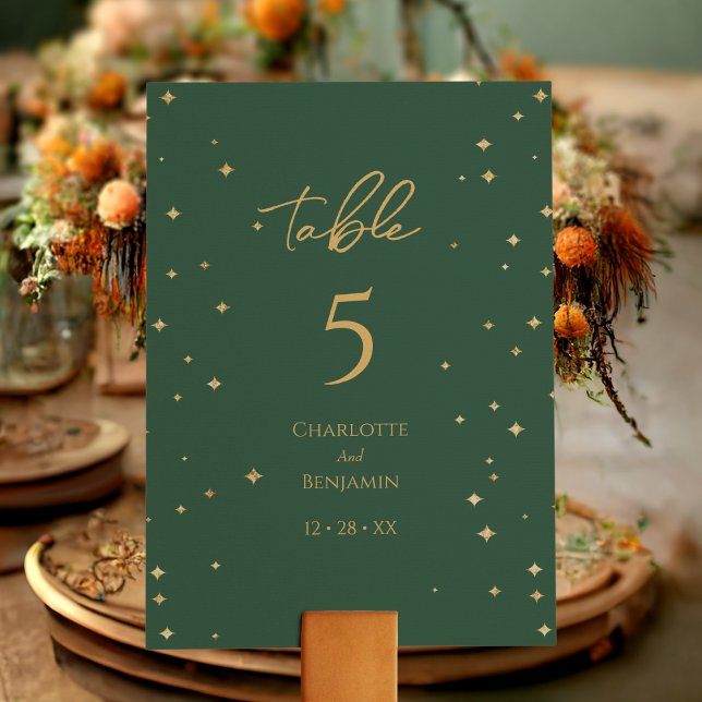 Tarjeta De Mesa Boda de Navidades clásicos simples (Subido por el creador)