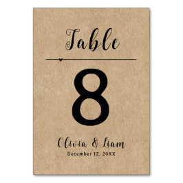 Tarjeta De Mesa Boda de papel ruso