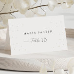 Tarjeta de mesa Boda de Perlas Blancas<br><div class="desc">Eleva tu mesa boda con nuestra tarjeta de mesa Boda de Perlas Blancas. Con imágenes de perlas y tipografía de moda, estas tarjetas le dan un toque de elegancia y refinamiento a los asientos de cada huésped. Perfecto para parejas que quieran infundir su día especial con belleza y sofisticación intemporal....</div>