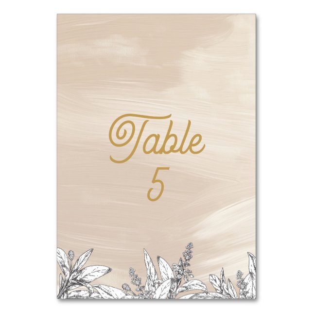 Tarjeta De Mesa Boda de Rosa Pastel (Anverso)