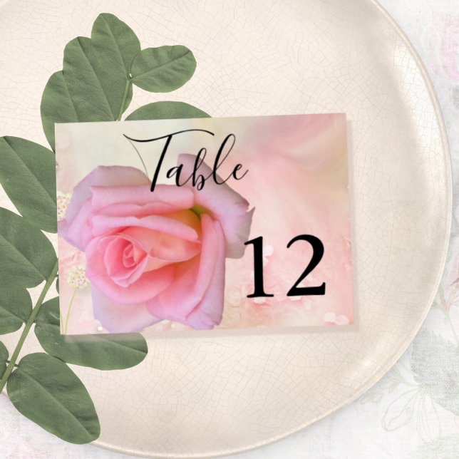 Tarjeta de mesa Boda de rosas perfectas (Subido por el creador)