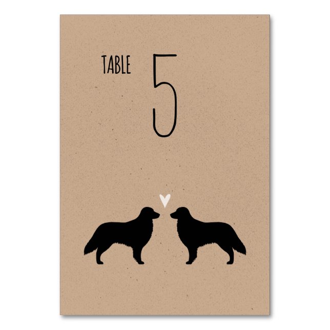 Tarjeta De Mesa Boda de siluetas de recuperación plana (Anverso)
