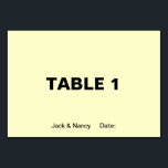 Tarjeta De Mesa Boda de simplicidad o nombres de aniversario y fec<br><div class="desc">Personaliza el arte simplista,  añade nombre o foto. Se ve bien en cualquier cosa. ⭐ PERSONALIZAR esta plantilla con su obra de arte. ⭐ EDITAR más para realizar más cambios. ⭐ TRANSFERIR este diseño a cualquier producto. Visita todas mis tiendas en bit.ly/SandyspiderStores (cortar y pegar).</div>