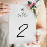 Tarjeta De Mesa Boda de tipografía escrita a mano de escritura min<br><div class="desc">Un hermoso diseño simple minimalista a mano de escritura tipografía escritura tipográfica diseño boda. Un diseño único que utiliza un estilo clásico personal de caligrafía boda. El diseño de una carta escrita a mano con tonos blancos y grises. Un elegante diseño de numero de mesa de boda con elementos modernos...</div>