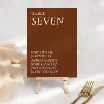 Tarjeta De Mesa Boda de tipografía moderna y elegante<br><div class="desc">Presentamos nuestra elegante y sofisticada Suite de Tipografía Moderna y Boda Sleek, diseñada para marcar el tono de su día especial. Esta atractiva invitación presenta un diseño moderno y elegante de tipografía, perfectamente adaptado para una ceremonia boda contemporánea. La rica paleta de colores le da calidez y elegancia, creando un...</div>