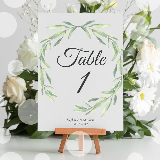 Tarjeta De Mesa Boda de vegetación acuática (Subido por el creador)