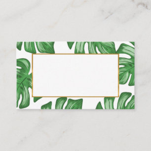 Tarjeta De Mesa Boda de verano de Split Leaf Philodendron