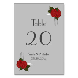 Tarjeta de mesa Boda decorativa sencilla y elegant