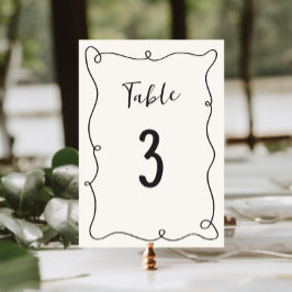 Tarjeta De Mesa Boda del bastidor de la maniobra manual