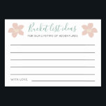 Tarjeta De Mesa Boda del Libro de Invitados de Ideas de Lista de C<br><div class="desc">Estas hermosas tarjetas de bolsillo tropicales serán el complemento perfecto para tu boda o tu ducha de novia o pareja y es una idea única de libro de visitas.</div>