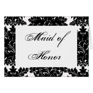 Tarjeta de mesa Boda "doncella de honor"