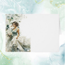 Tarjeta de mesa Boda Dusty Blue Eucalyptus Greener