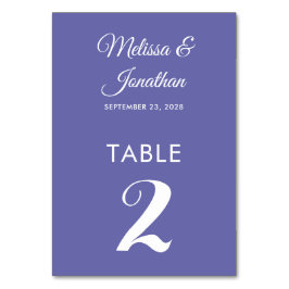 Tarjeta De Mesa Boda elegante blanca y sencilla