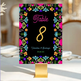 Tarjeta De Mesa Boda elegante de fiesta