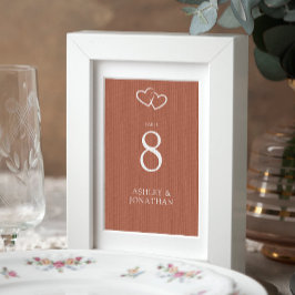 Tarjeta De Mesa Boda Elegante Moderno y Simple Elements