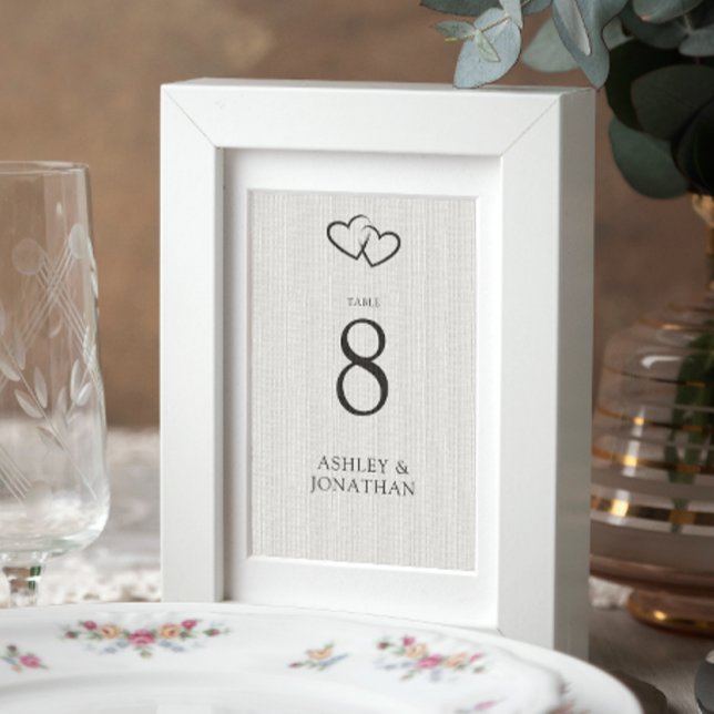 Tarjeta De Mesa Boda Elegante Moderno y Simple Elements (Subido por el creador)