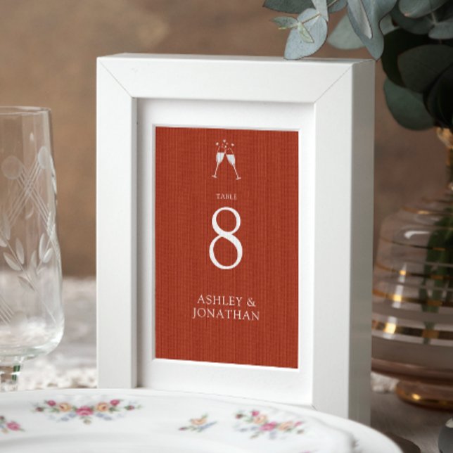 Tarjeta De Mesa Boda Elegante Moderno y Simple Elements (Subido por el creador)