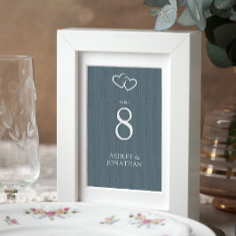 Tarjeta De Mesa Boda Elegante Moderno y Simple Elements