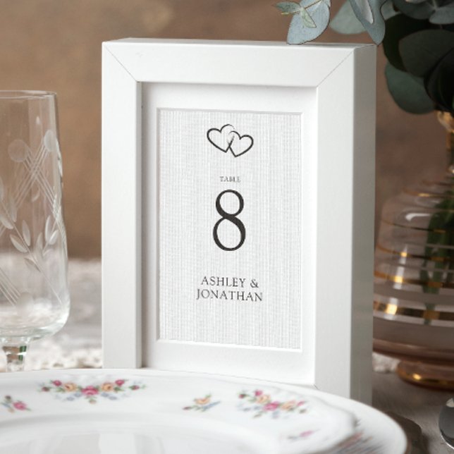Tarjeta De Mesa Boda Elegante Moderno y Simple Elements (Subido por el creador)