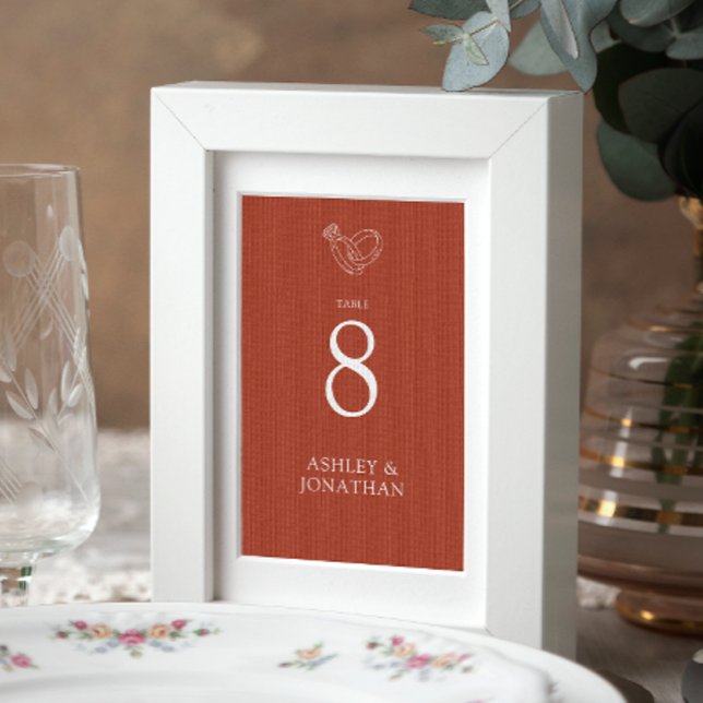 Tarjeta De Mesa Boda Elegante Moderno y Simple Elements (Subido por el creador)