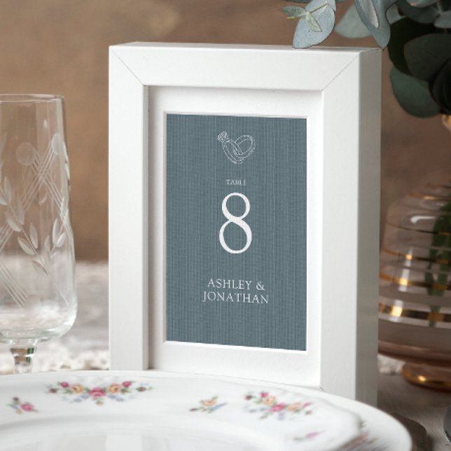 Tarjeta De Mesa Boda Elegante Moderno y Simple Elements (Subido por el creador)