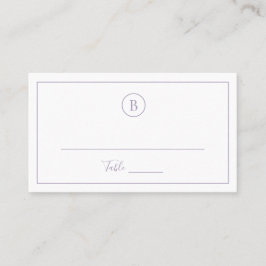 Tarjeta De Mesa Boda elegante tradicional polvorienta púrpura