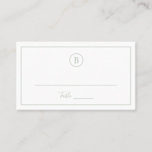 Tarjeta De Mesa Boda elegante verde salvia tradicional