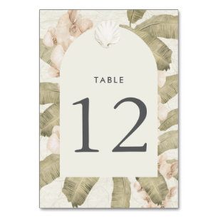 Tarjeta De Mesa Boda en el Jardín Botánico