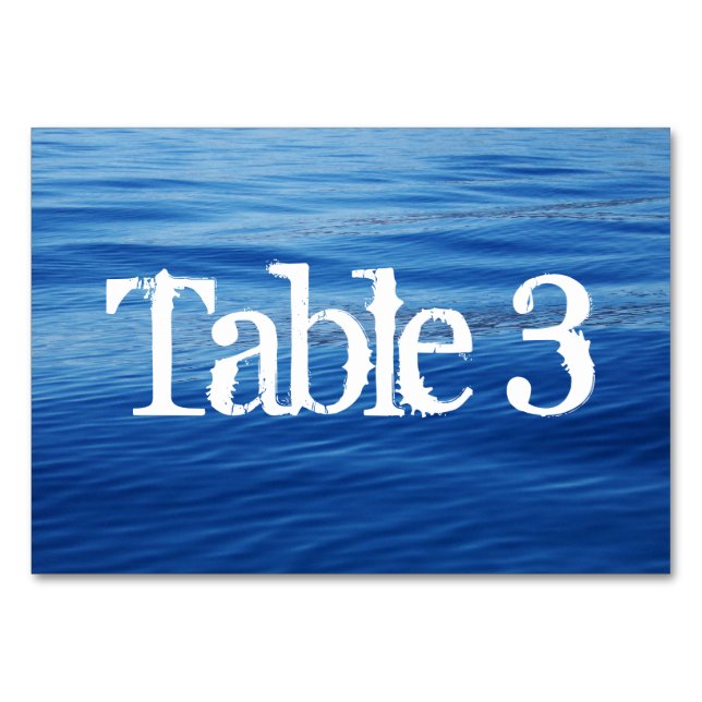 Tarjeta De Mesa Boda en el lago Tahoe (Reverso)